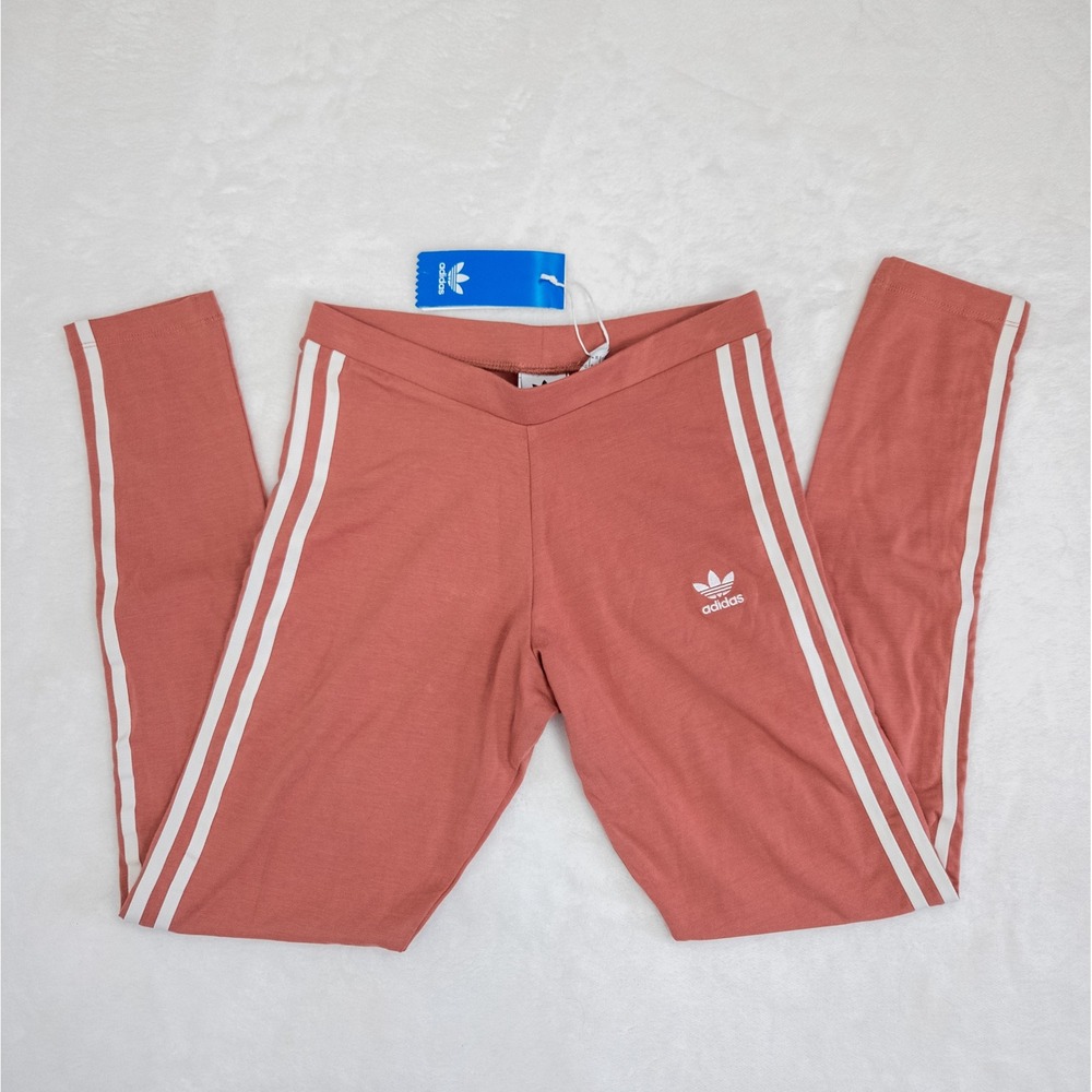 Adidas‎ Pink 3 Stripe Leggings - Women's S - CE2444 Workout Training Athleisure